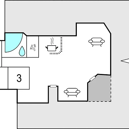 Three-bedroom Holiday In Vaggerlose *